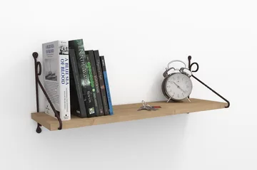 Decormet Vegghylle - Eik/Brun - Oppbevaring - Hylle - Vegghylle