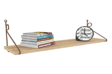 Decormet Vegghylle - Eik/Brun - Oppbevaring - Hylle - Vegghylle