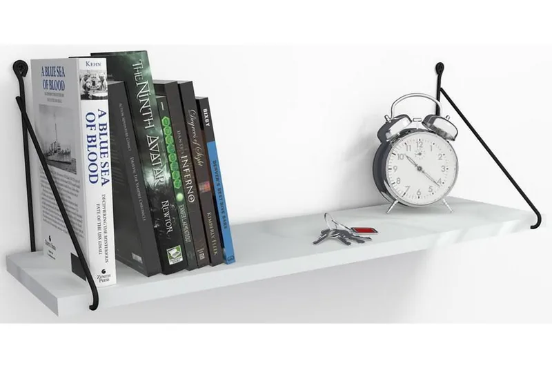 Decormet Vegghylle - Hvit/Grå - Oppbevaring - Hylle - Vegghylle