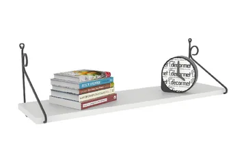 Decormet Vegghylle - Hvit/Svart - Oppbevaring - Hylle - Vegghylle