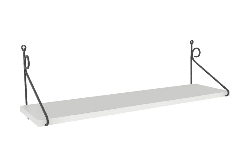 Decormet Vegghylle - Hvit/Svart - Oppbevaring - Hylle - Vegghylle