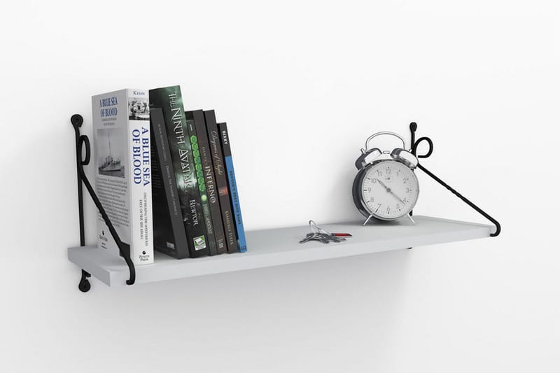 Decormet Vegghylle - Hvit/Svart - Oppbevaring - Hylle - Vegghylle