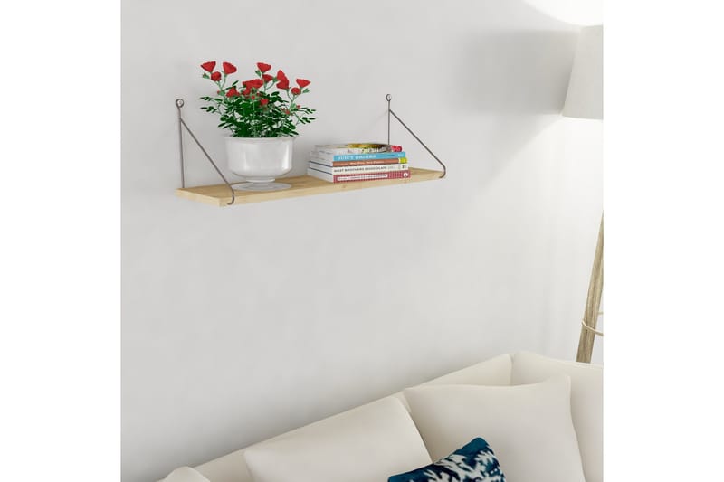 Decormet Vegghylle - Lysebrun - Oppbevaring - Hylle - Vegghylle