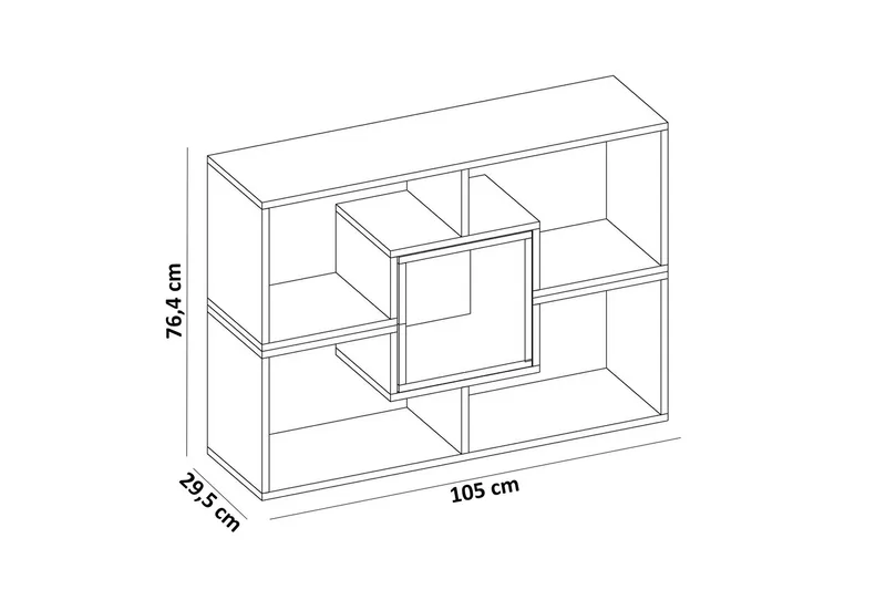 Decorotika Bokhylle Lav - Oppbevaring - Hylle - Vegghylle