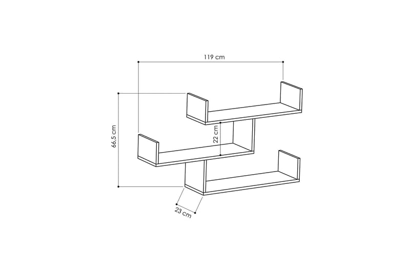 Decorta Vegghylle - Oppbevaring - Hylle - Vegghylle