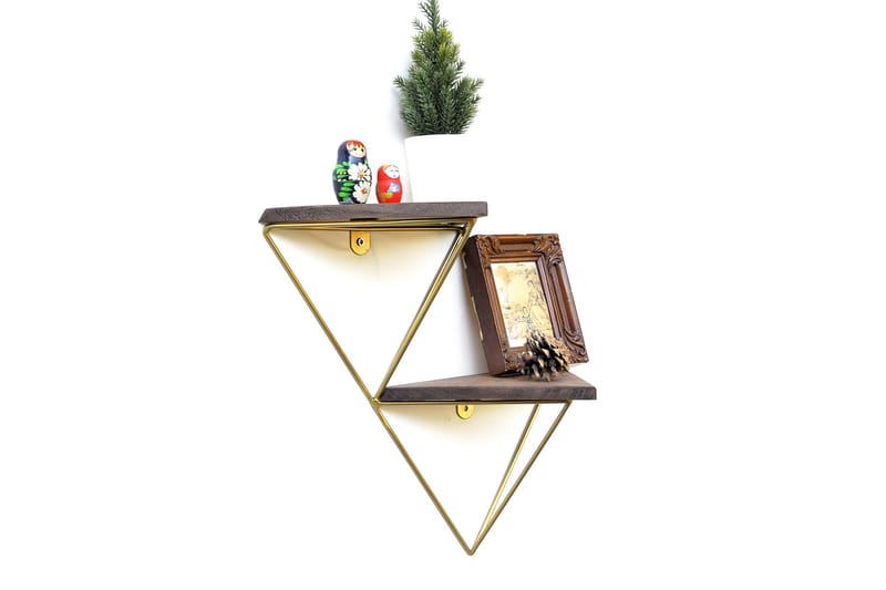 Desgrar Vegghylle 30x33 cm - Brun - Oppbevaring - Hylle - Vegghylle