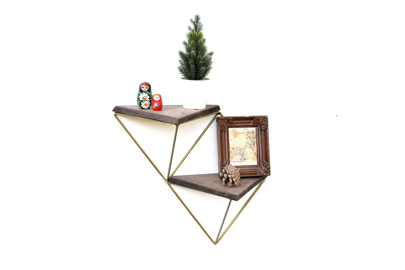 Desgrar Vegghylle 30x33 cm - Brun - Oppbevaring - Hylle - Vegghylle