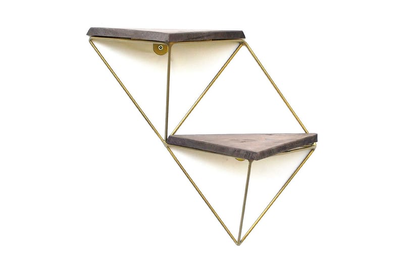 Desgrar Vegghylle 30x33 cm - Brun - Oppbevaring - Hylle - Vegghylle