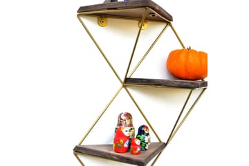 Desgrar Vegghylle 34x45 cm - Brun - Oppbevaring - Hylle - Vegghylle