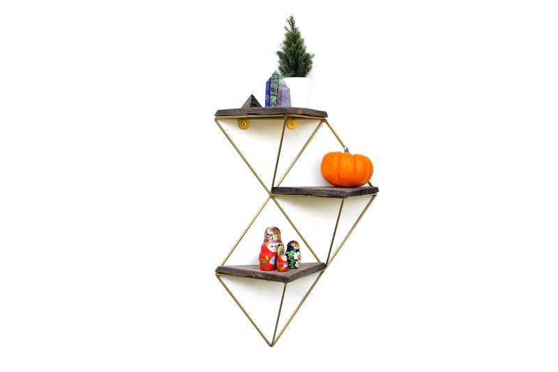 Desgrar Vegghylle 34x45 cm - Brun - Oppbevaring - Hylle - Vegghylle