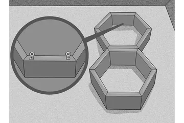 Desgrar Vegghylle 40x37 cm - Brun - Oppbevaring - Hylle - Vegghylle