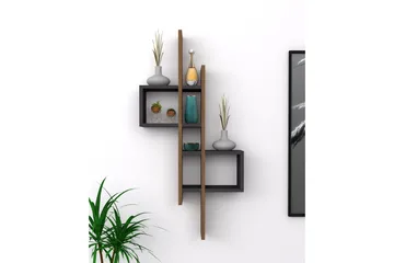 Estetal Vegghylle 54x20 cm 8 Hyller - Oppbevaring - Hylle - Vegghylle