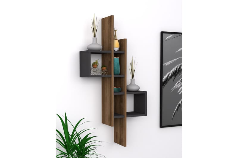 Estetal Vegghylle 54x20 cm 8 Hyller