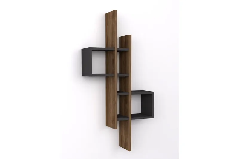 Estetal Vegghylle 54x20 cm 8 Hyller - Oppbevaring - Hylle - Vegghylle