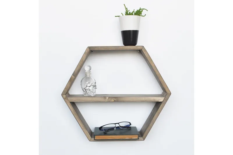 Evila Hexagon Hylle - Oppbevaring - Hylle - Vegghylle