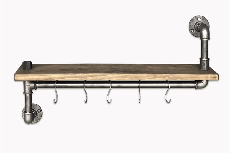 Evila Kjøkkenhylle Rør/Tre - Oppbevaring - Kles oppbevaring - Kleshengere & knaggrekker - Klestativ