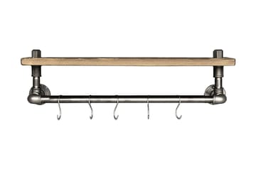 Evila Kjøkkenhylle Rør/Tre - Oppbevaring - Kles oppbevaring - Kleshengere & knaggrekker - Klestativ