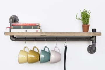 Evila Kjøkkenhylle Rør/Tre - Oppbevaring - Kles oppbevaring - Kleshengere & knaggrekker - Klestativ