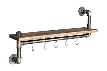 Evila Kjøkkenhylle Rør/Tre - Oppbevaring - Kles oppbevaring - Kleshengere & knaggrekker - Klestativ