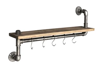 Evila Kjøkkenhylle Rør/Tre - Oppbevaring - Kles oppbevaring - Kleshengere & knaggrekker - Klestativ