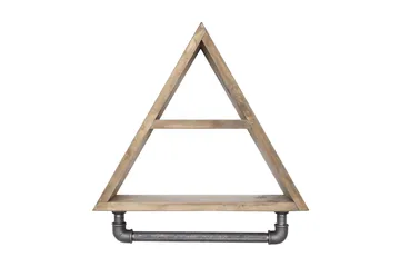 Evila Oppbevaringshylle Rør/Tre - Oppbevaring - Hylle - Vegghylle