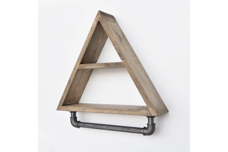 Evila Oppbevaringshylle Rør/Tre - Oppbevaring - Hylle - Vegghylle