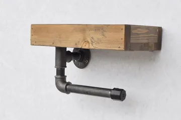 Evila Toalettpapirholder Rør/Tre - Interiør - Baderomsinnredning - Toalettrullholdere