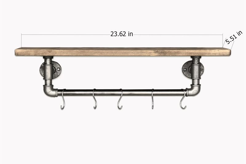 Evila Toalettpapirholder Rør/Tre - Interiør - Baderomsinnredning - Toalettrullholdere