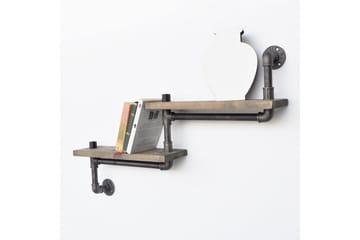 Evila Trappehylle Rør/Tre - Oppbevaring - Hylle - Vegghylle