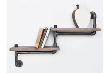 Evila Trappehylle Rør/Tre - Oppbevaring - Hylle - Vegghylle