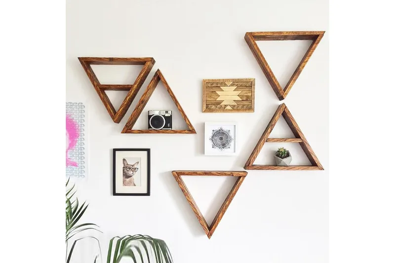 Evila Trekanthylle - Oppbevaring - Hylle - Vegghylle