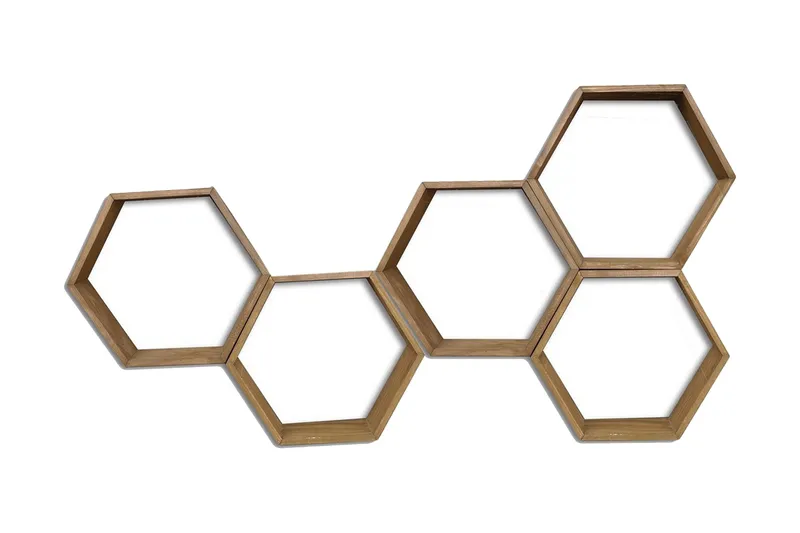 Evila Vegghylle Heksagoner