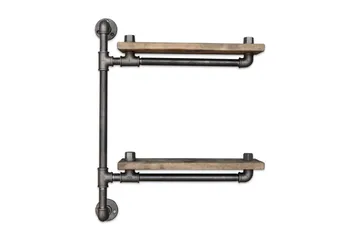 Evila Vegghylle Rør/Tre - Oppbevaring - Hylle - Vegghylle