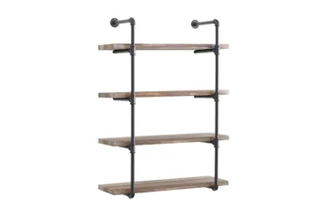 Evila Vegghylle Rør/Tre - Oppbevaring - Hylle - Vegghylle