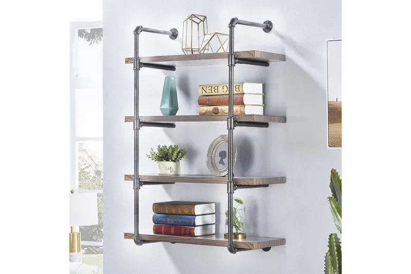 Evila Vegghylle Rør/Tre - Oppbevaring - Hylle - Vegghylle