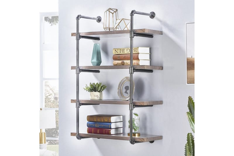 Evila Vegghylle Rør/Tre - Oppbevaring - Hylle - Vegghylle