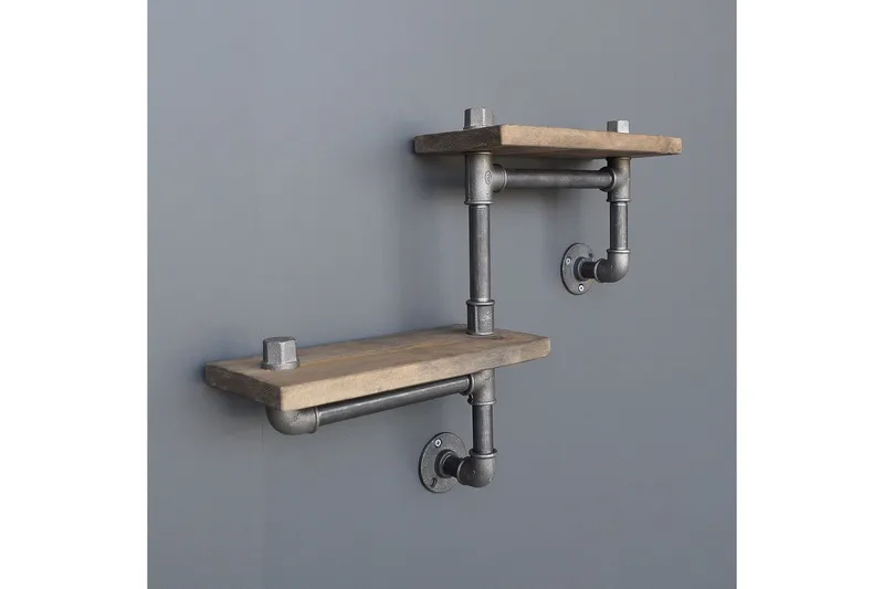 Evila Vegghylle Rør/Tre - Oppbevaring - Hylle - Vegghylle