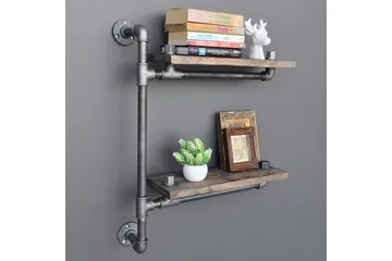 Evila Vegghylle Rør/Tre - Oppbevaring - Hylle - Vegghylle