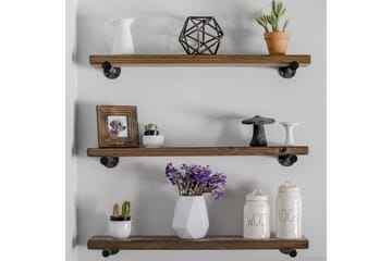 Evila Vegghylle Rustikk - Oppbevaring - Hylle - Vegghylle