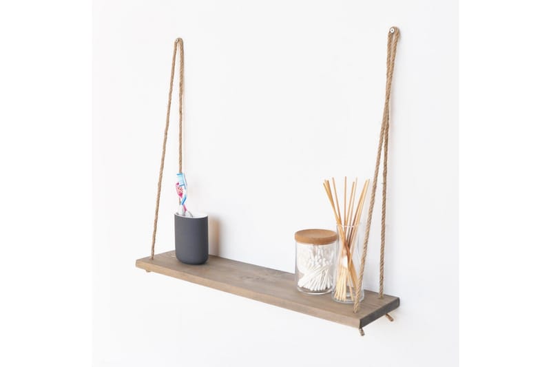 Evila Vegghylle Tau - Brun - Oppbevaring - Hylle - Vegghylle