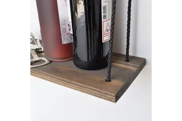 Evila Vegghylle Tau - Mørkebrun - Oppbevaring - Hylle - Vegghylle