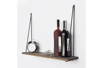 Evila Vegghylle Tau - Mørkebrun - Oppbevaring - Hylle - Vegghylle