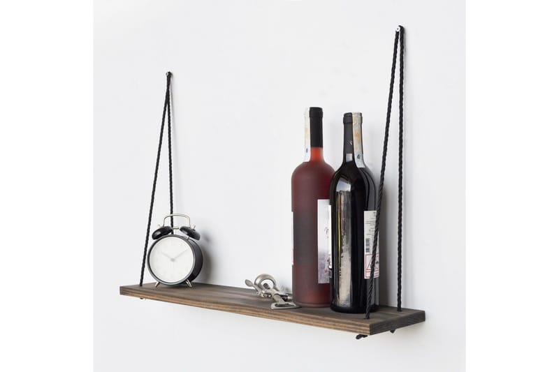 Evila Vegghylle Tau - Mørkebrun - Oppbevaring - Hylle - Vegghylle