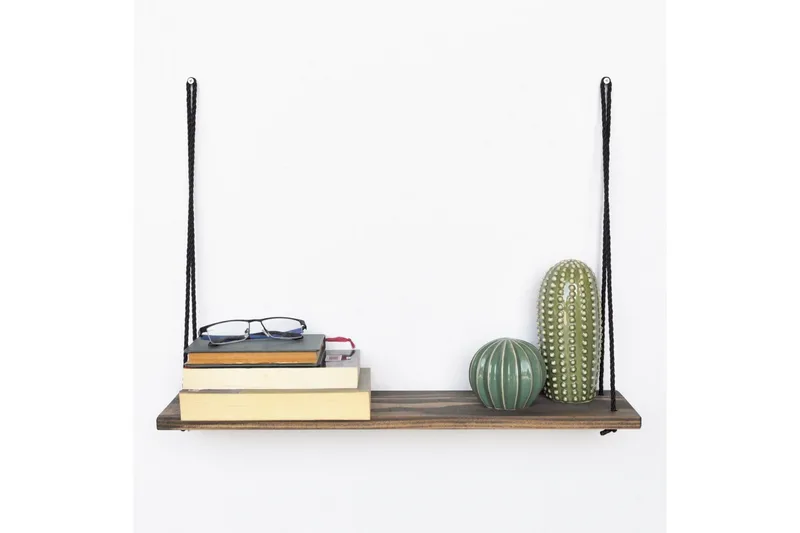 Evila Vegghylle Tau - Mørkebrun - Oppbevaring - Hylle - Vegghylle