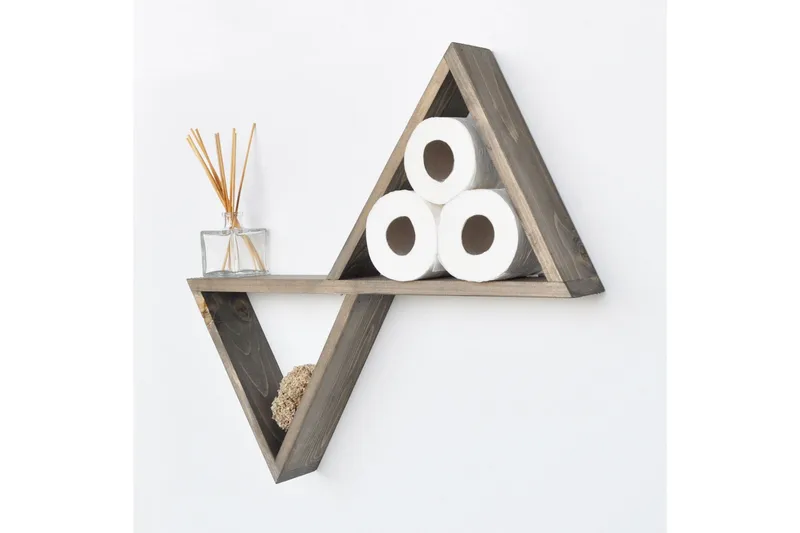 Evila Vegghylle Trekanter - Oppbevaring - Hylle - Vegghylle