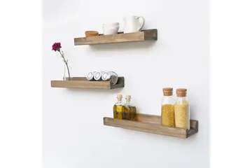 Evila Vegghyller Smal Sett med 3 - Oppbevaring - Hylle - Vegghylle