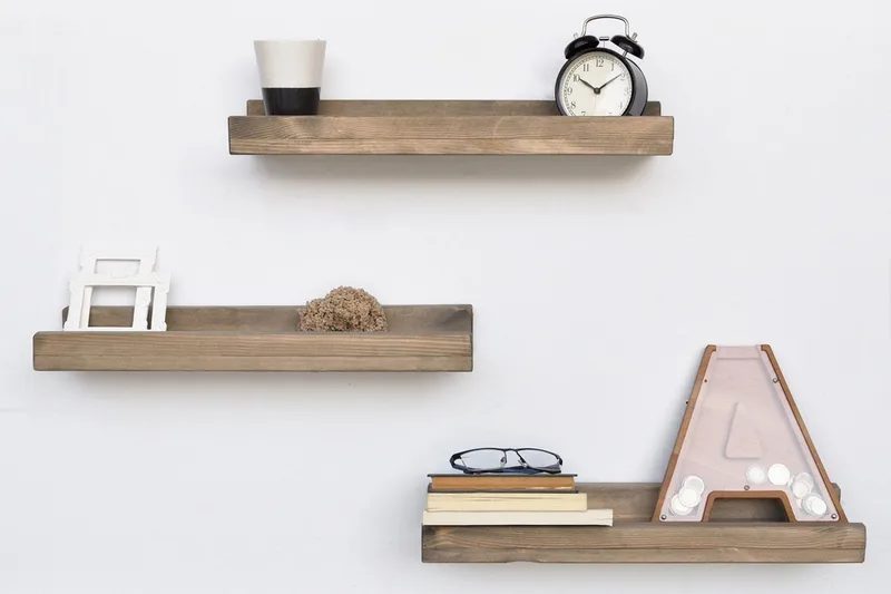 Evila Vegghyller Smal Sett med 3 - Oppbevaring - Hylle - Vegghylle