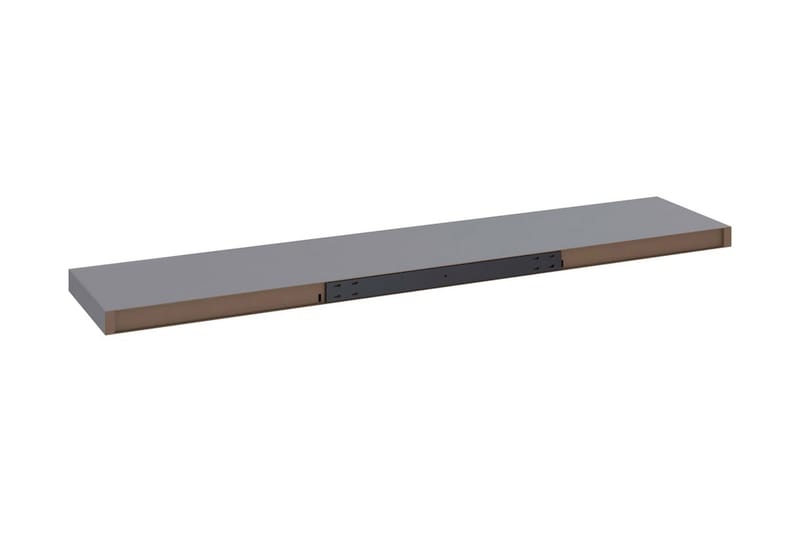 Flytende vegghylle grå 120x23,5x3,8 cm MDF - Grå - Vegghylle - Vegghengt oppbevaring
