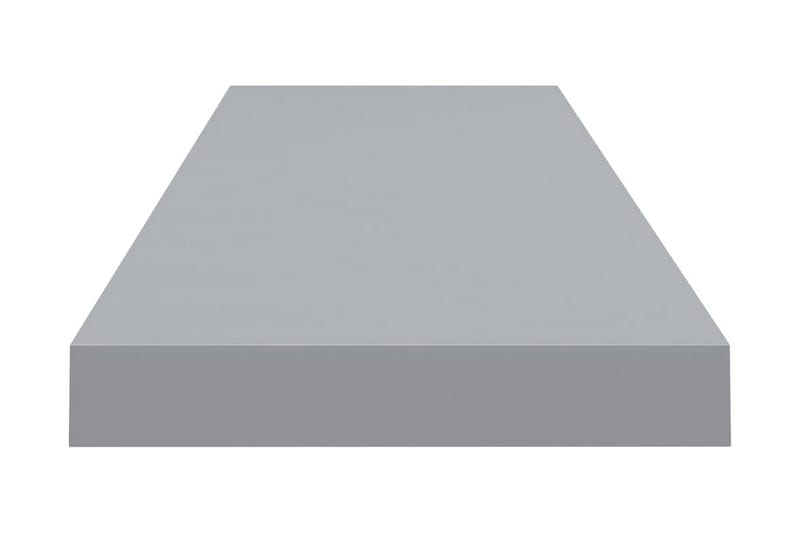 Flytende vegghylle grå 90x23,5x3,8 cm MDF - Vegghylle - Vegghengt oppbevaring
