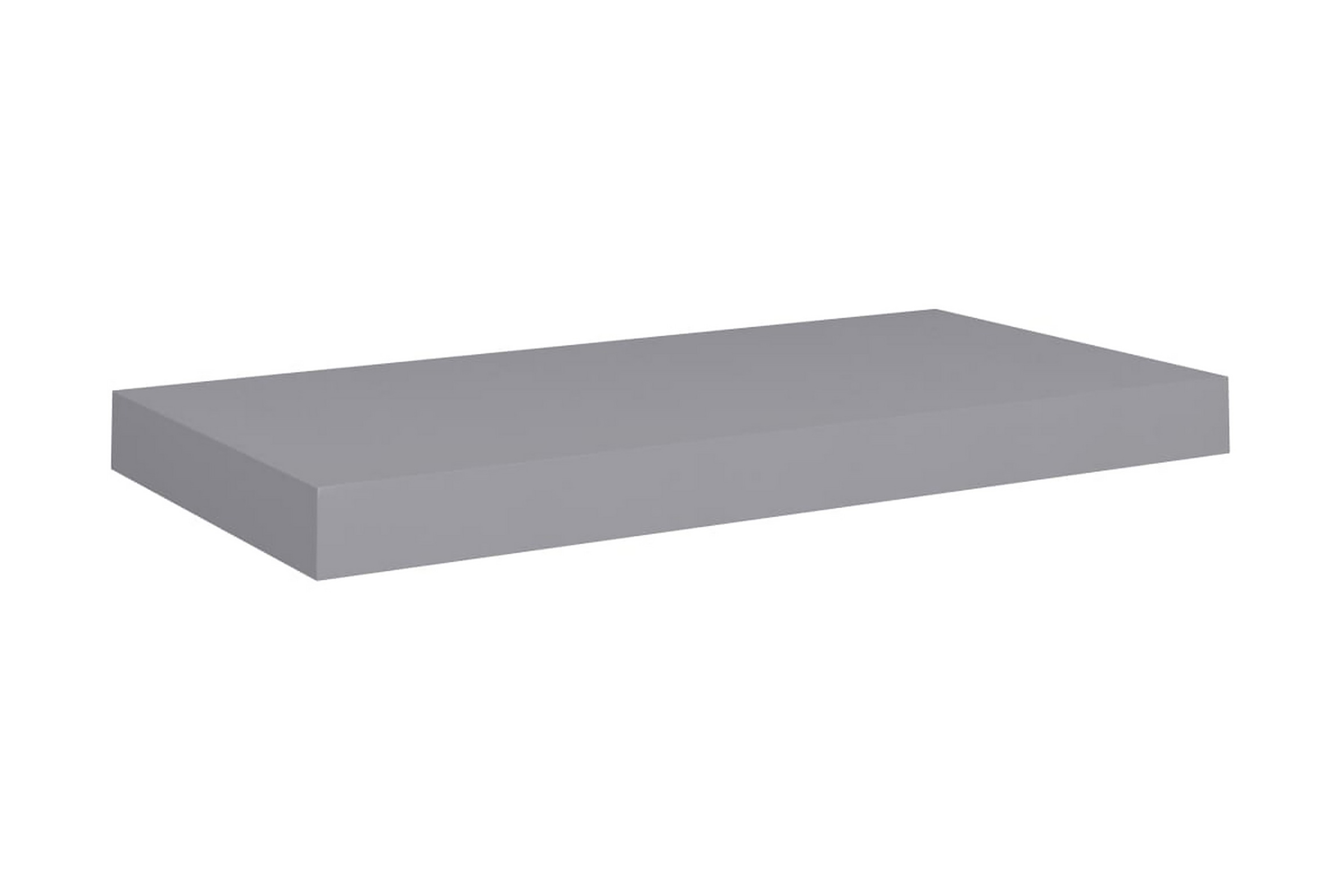 Be Basic Flytende vegghylle grå 50x23x3,8 cm MDF -